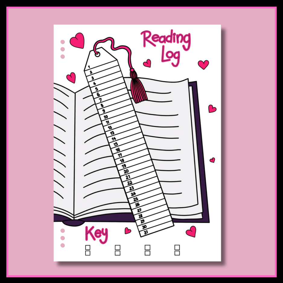 Reading Log - 12 Page Set