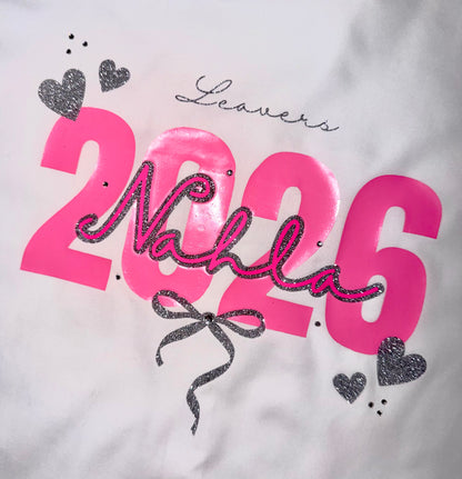 Personalised School Leavers Shirt - Cutie Bows