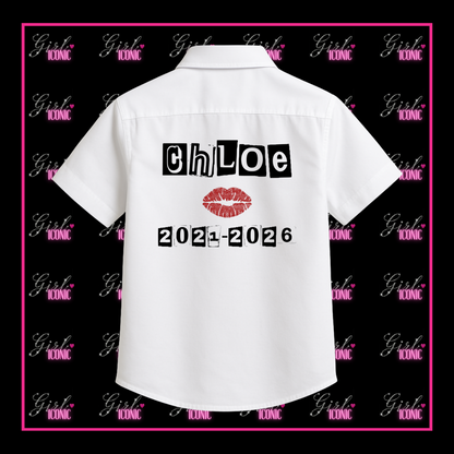 Personalised School Leavers Shirt - Burn Girls