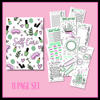 Self Care Journal Page Bundle - DIGITAL DOWNLOAD