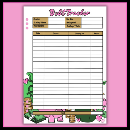 Money & Savings Journal Page Bundle - DIGITAL DOWNLOAD