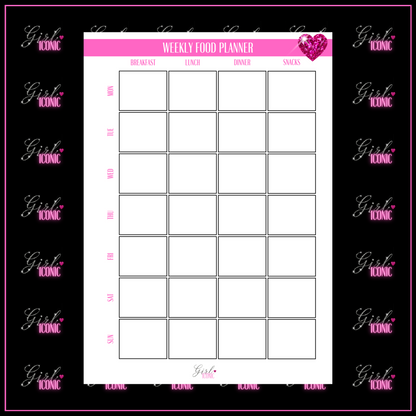 Food Shopping & Meal Planning Notebook