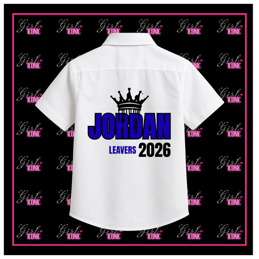 Personalised Unisex School Leavers Shirt - Street Royalty