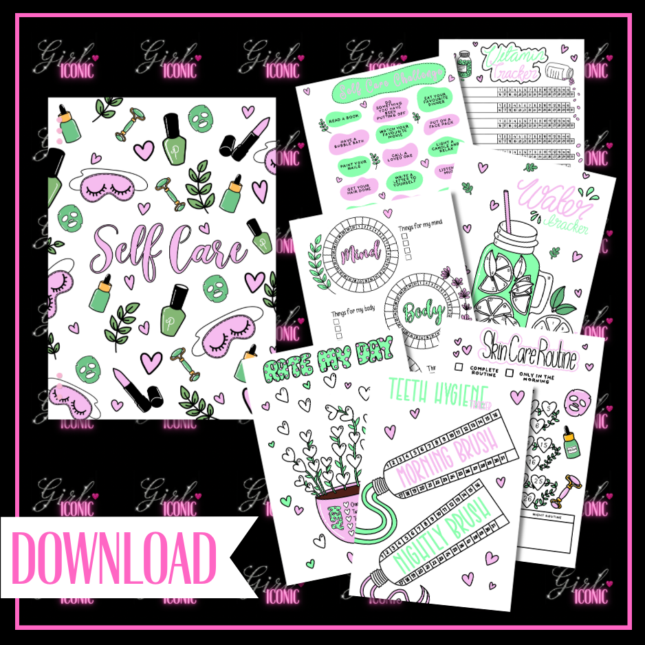 Self Care Journal Page Bundle - DIGITAL DOWNLOAD