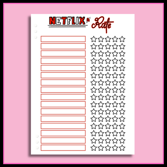 Netflix & Rate - Single Page