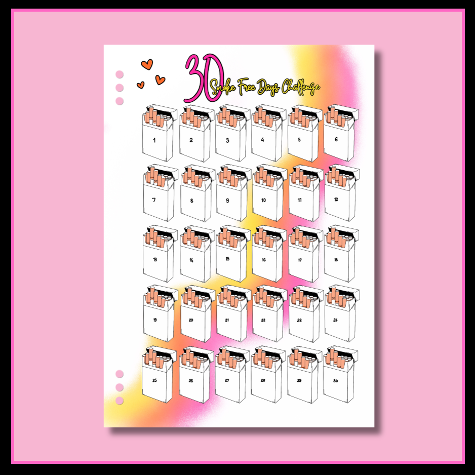 30 Smoke Free Days - Single Page