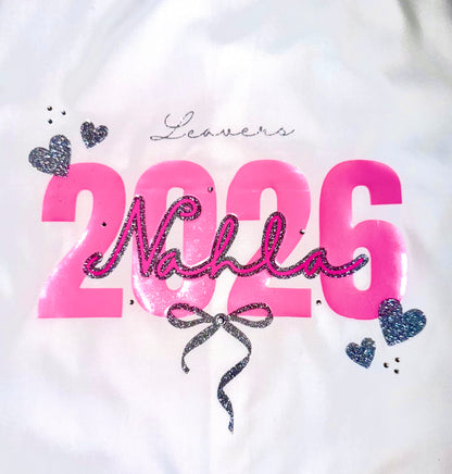 Personalised School Leavers Shirt - Cutie Bows