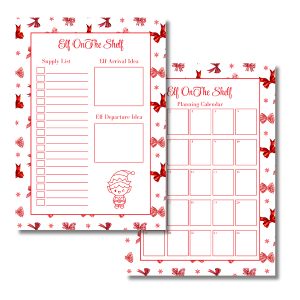 My Everlasting Christmas Planner & Page Insert Bundle 2026 - A4 - Red & Silver Diamond Pen Set