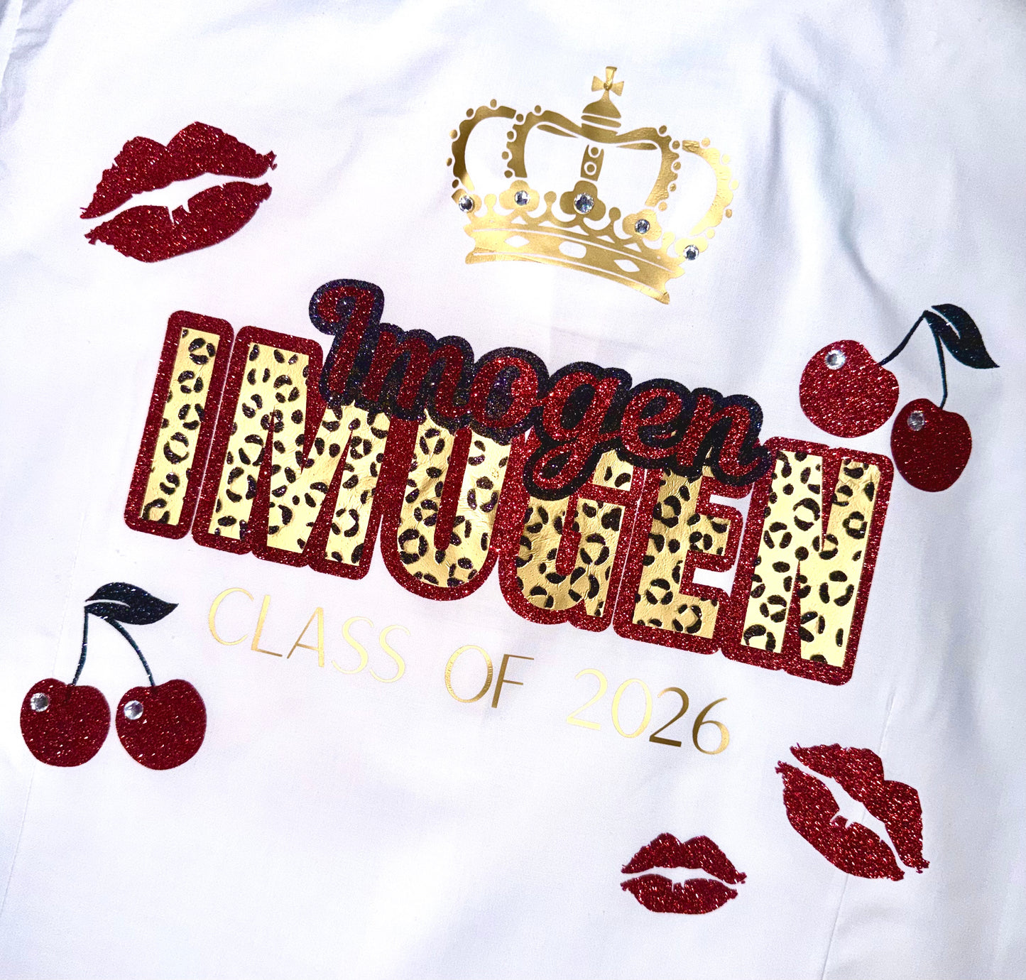 Personalised School Leavers Shirt - Wild Cherry