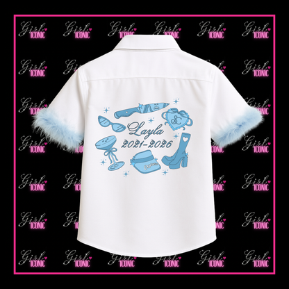 Personalised School Leavers Shirt - Cartoon Sabrina