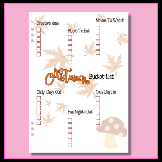 Autumn bucket List