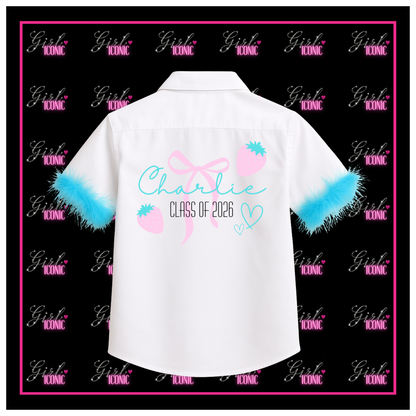 Personalised School Leavers Shirt - Berry Cute