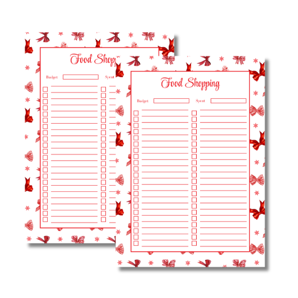My Everlasting Christmas Planner & Page Insert Bundle 2026 - A4 - Red & Silver Diamond Pen Set