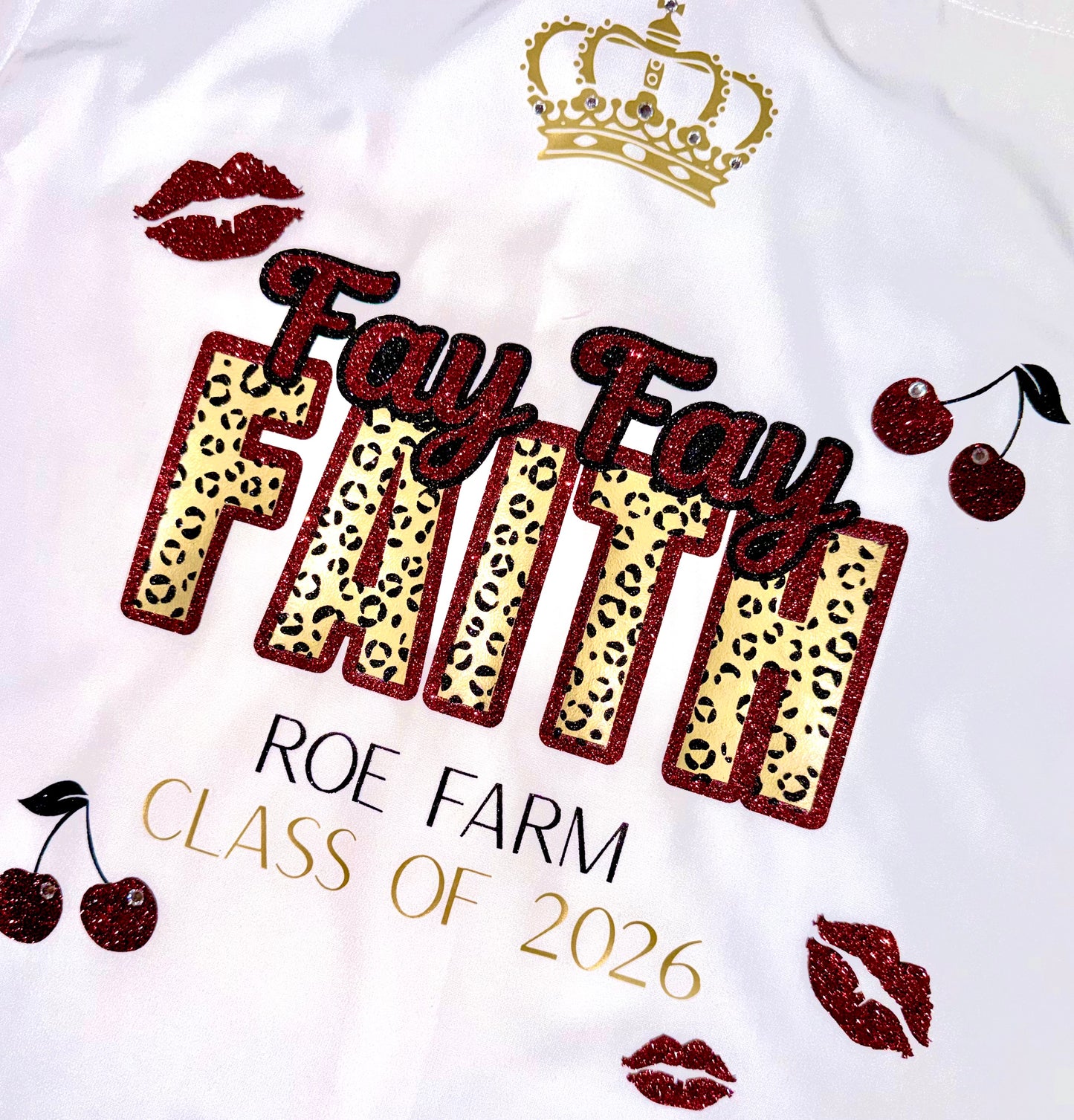 Personalised School Leavers Shirt - Wild Cherry
