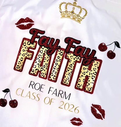 Personalised School Leavers Shirt - Wild Cherry