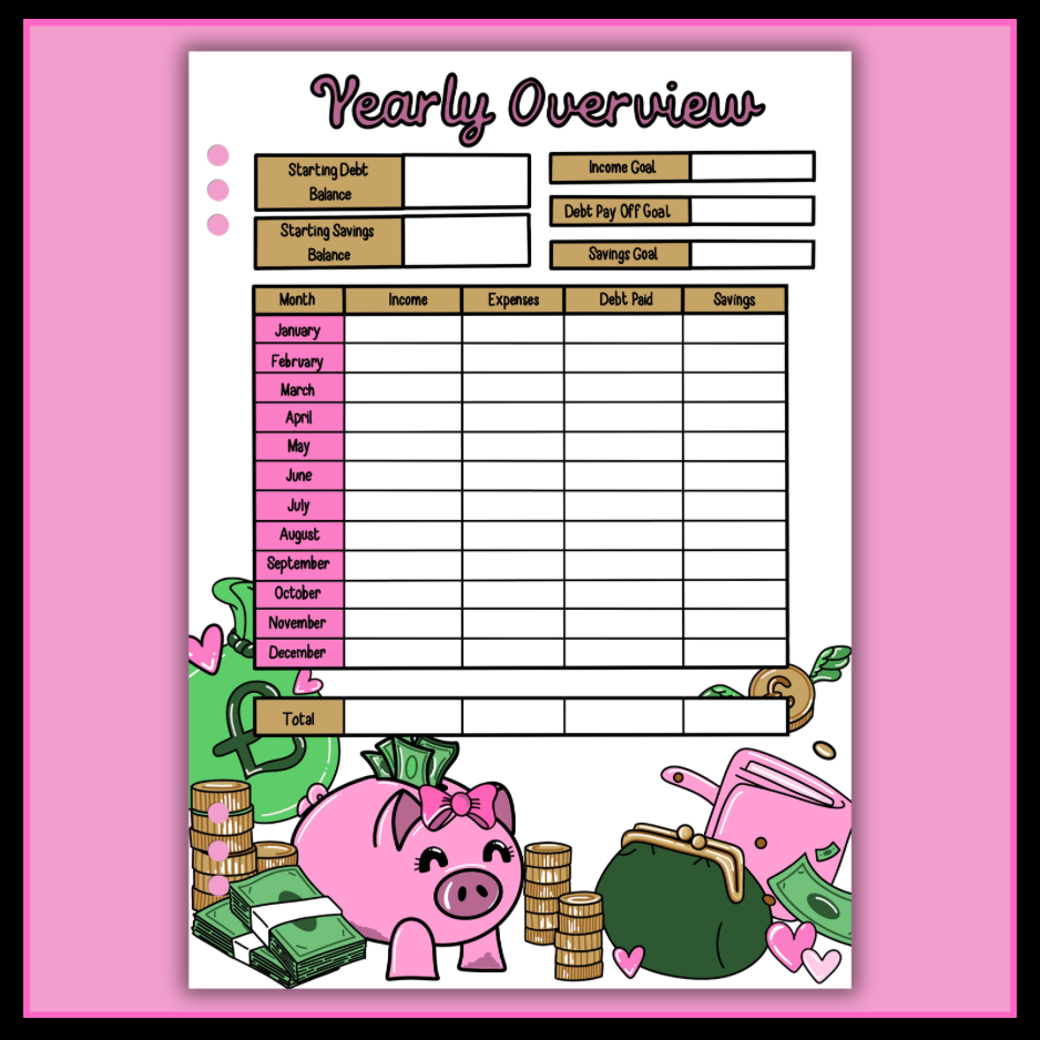 Money & Savings Journal Page Bundle - DIGITAL DOWNLOAD