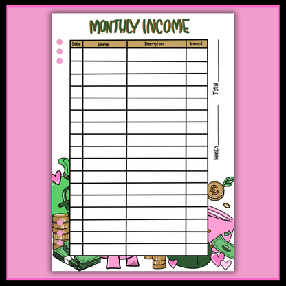 Money & Savings Journal Page Bundle - DIGITAL DOWNLOAD
