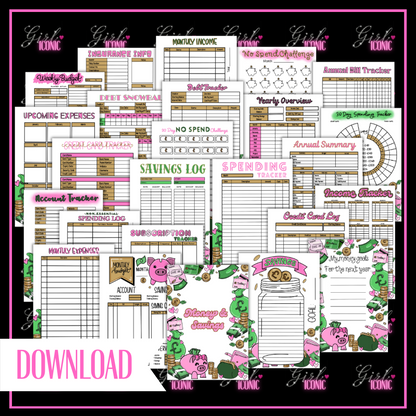 Money & Savings Journal Page Bundle - DIGITAL DOWNLOAD