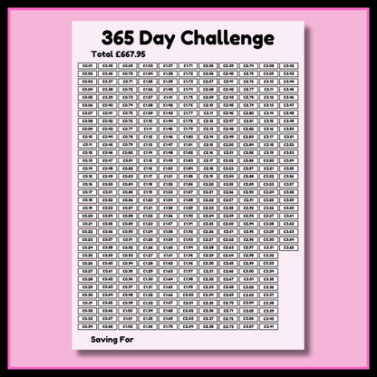 Savings Challenge Book
