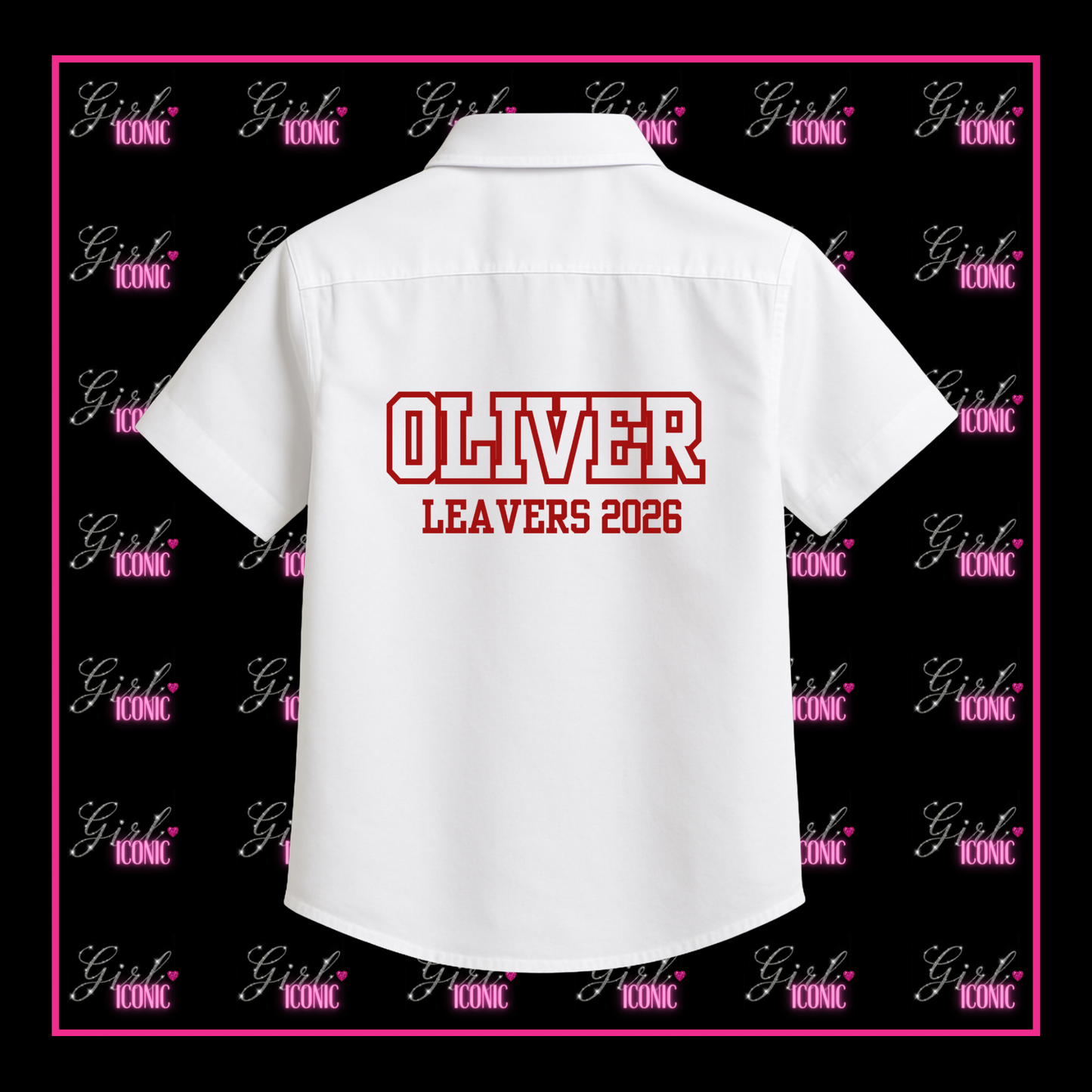 Personalised Unisex School Leavers Shirt - Star Striker