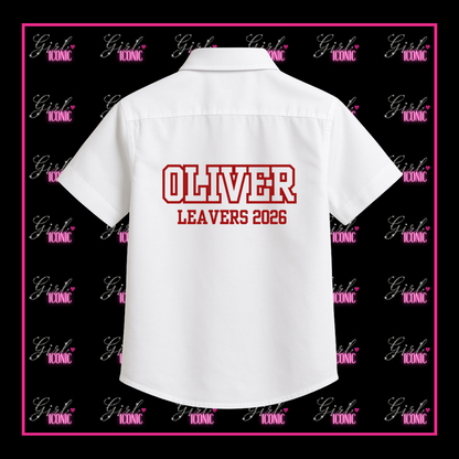 Personalised Unisex School Leavers Shirt - Star Striker