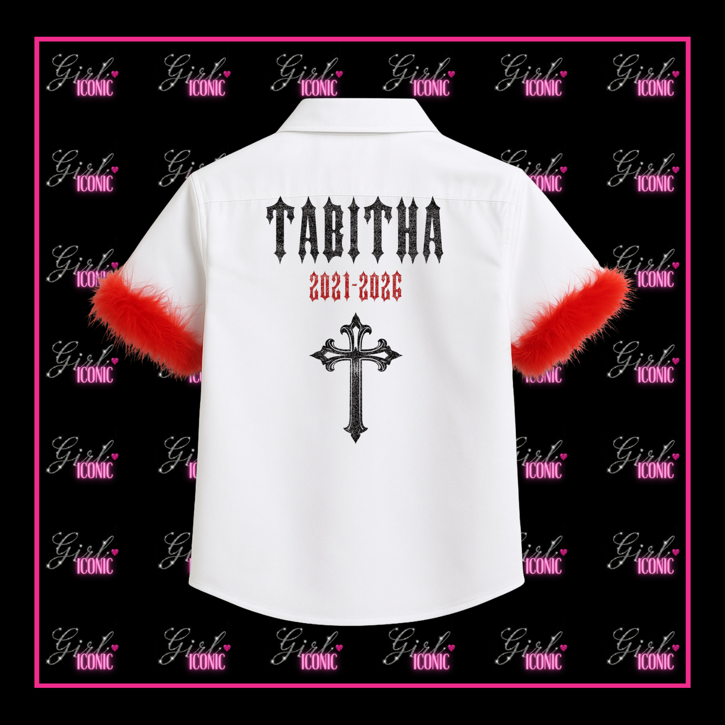 Personalised School Leavers Shirt - Gorgeous Gothic