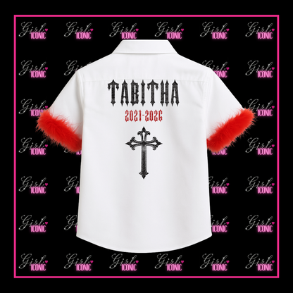 Personalised School Leavers Shirt - Gorgeous Gothic