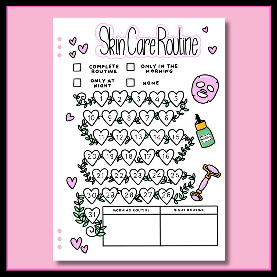 Skin Care Tracker - Single Page
