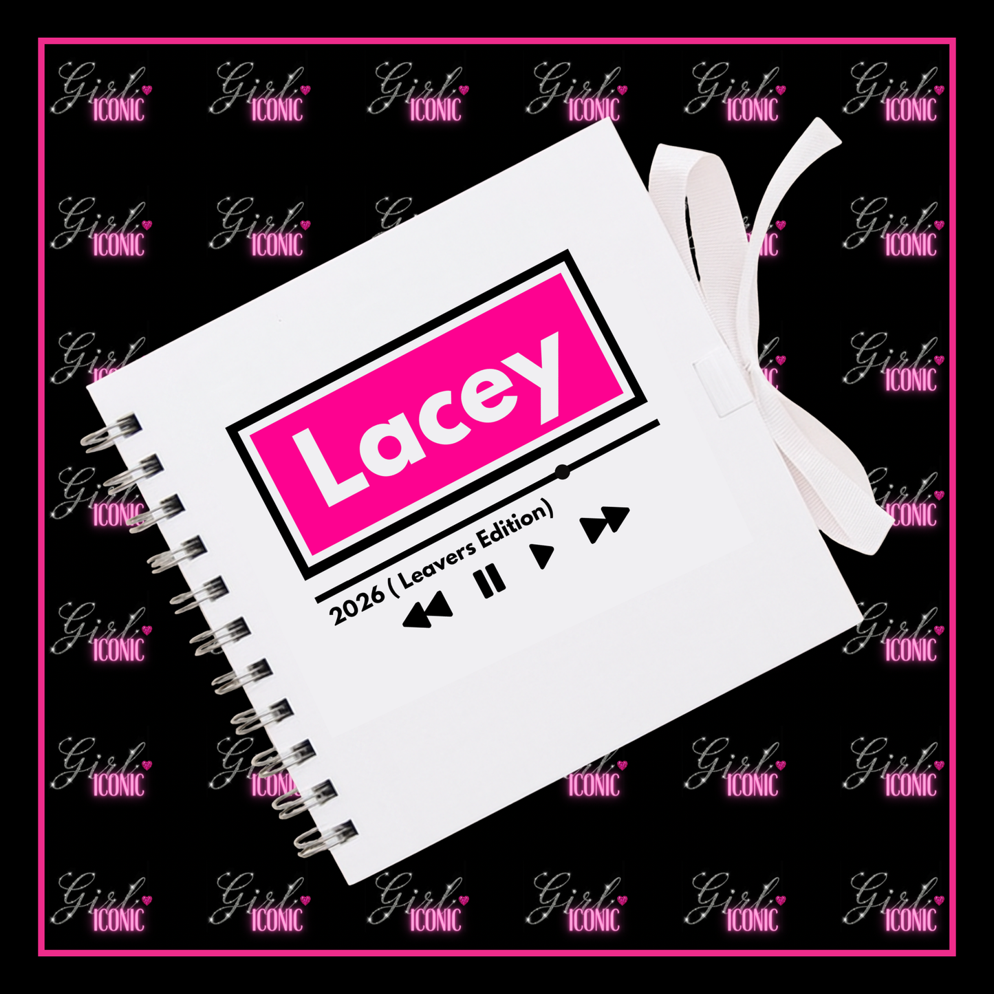 Personalised School Leavers Memory Scrap Book - Music Playlist
