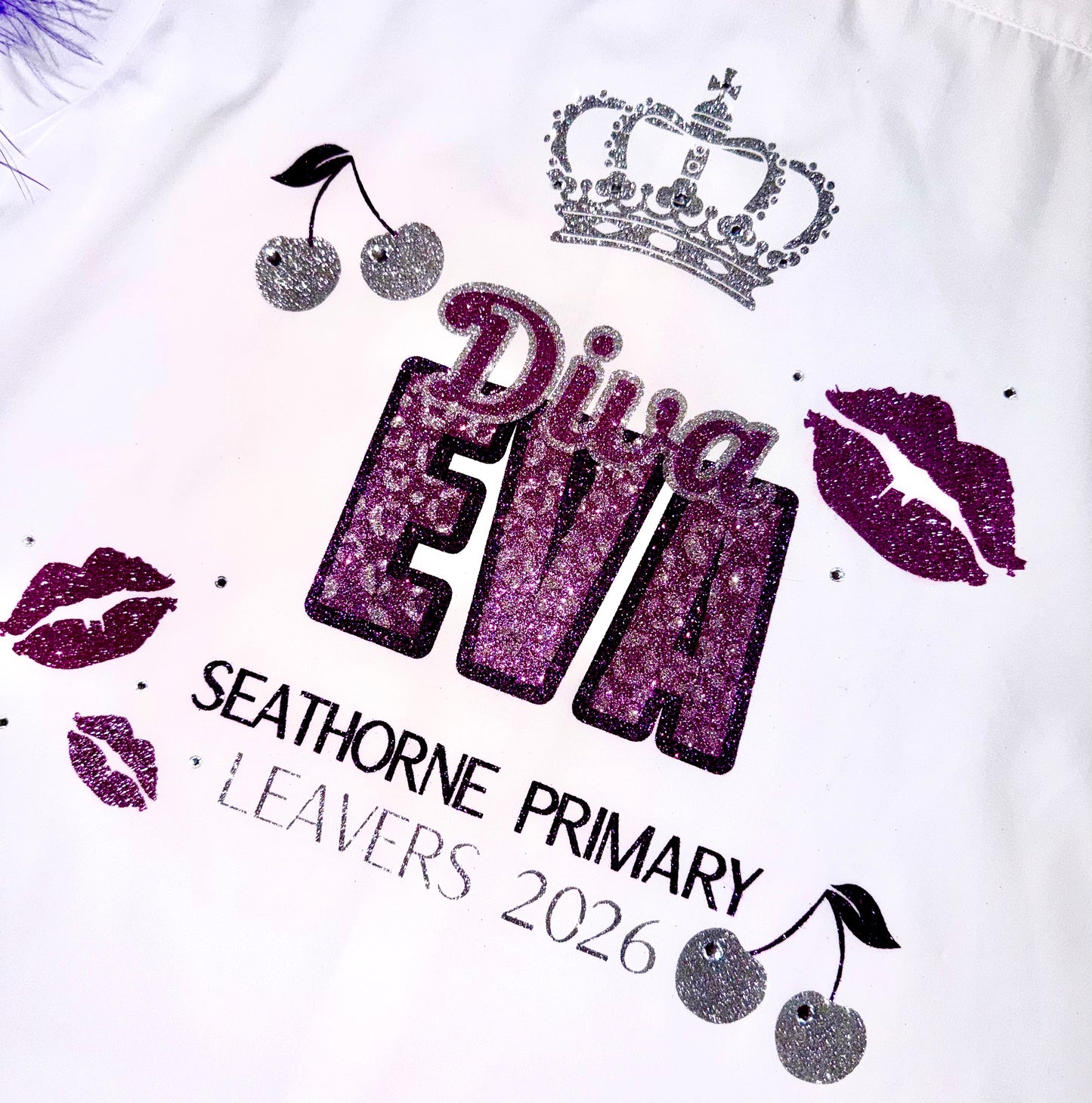 Personalised School Leavers Shirt - Wild Cherry