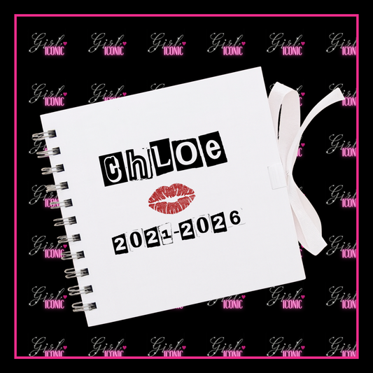 Personalised School Leavers Memory Scrap Book - Burn Girls