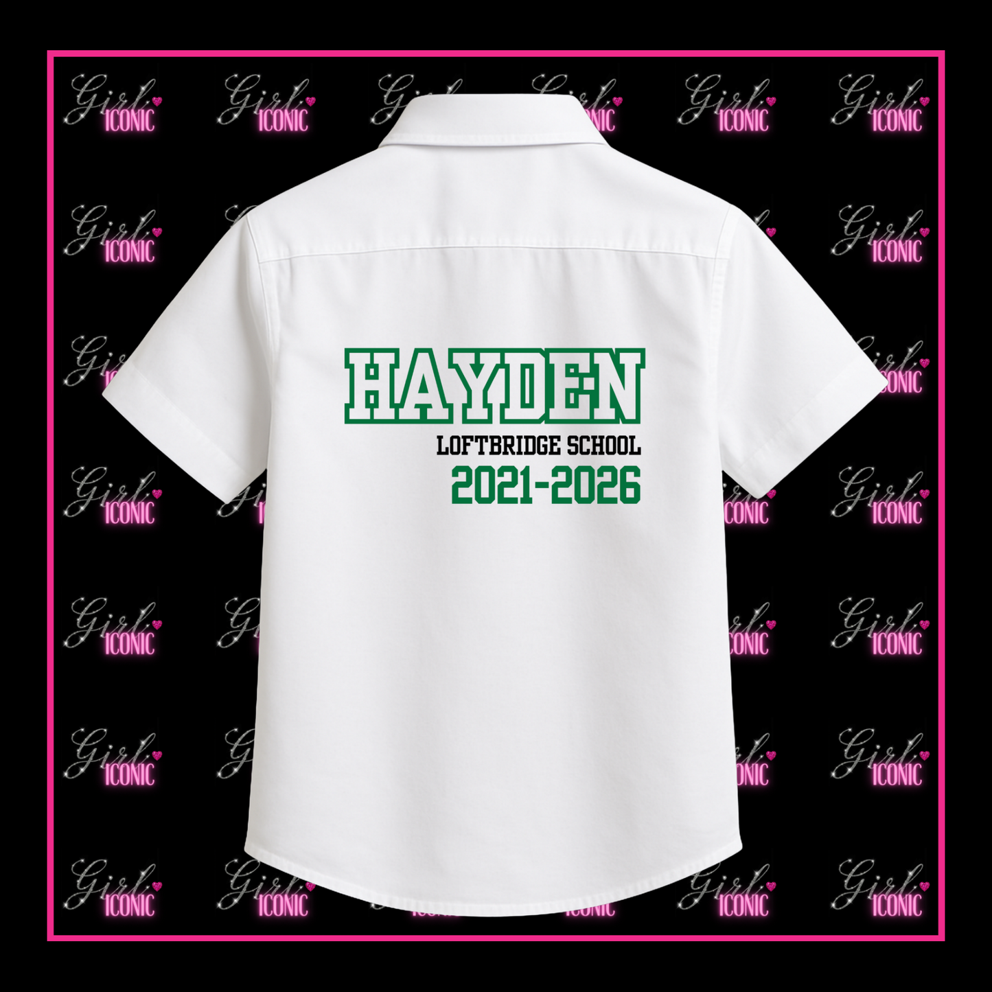 Personalised Unisex School Leavers Shirt - Sport Captain