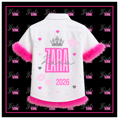 Personalised School Leavers Shirt - Queen of Kisses