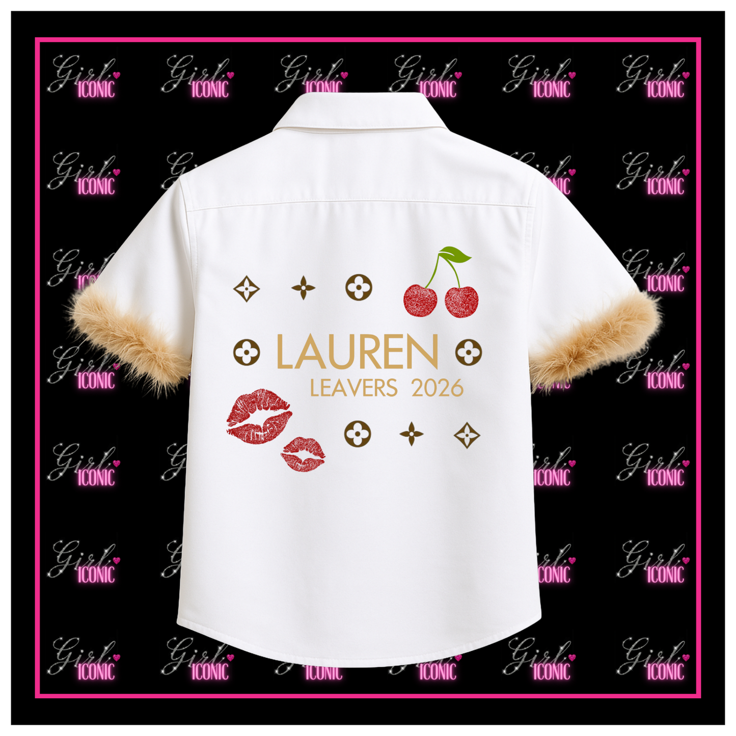 Personalised School Leavers Shirt - Fashion Girly