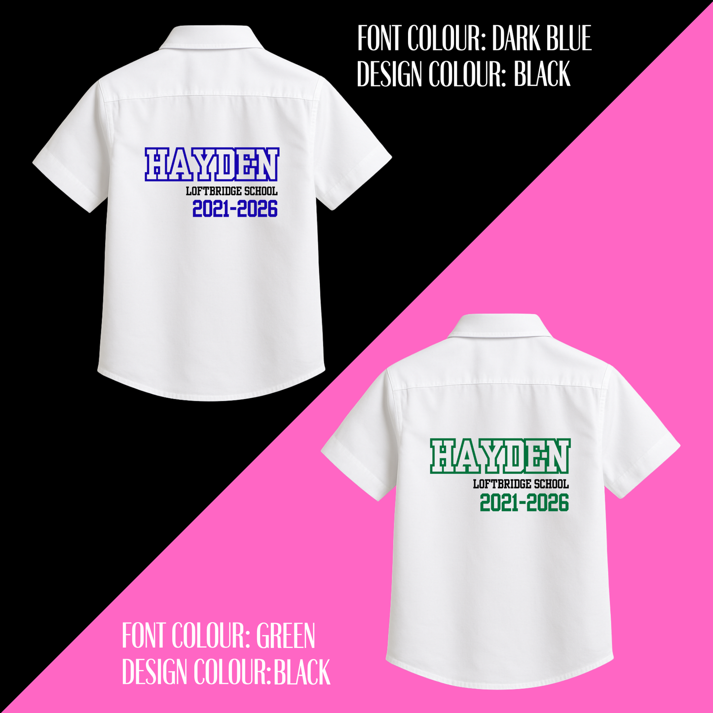 Personalised Unisex School Leavers Shirt - Sport Captain