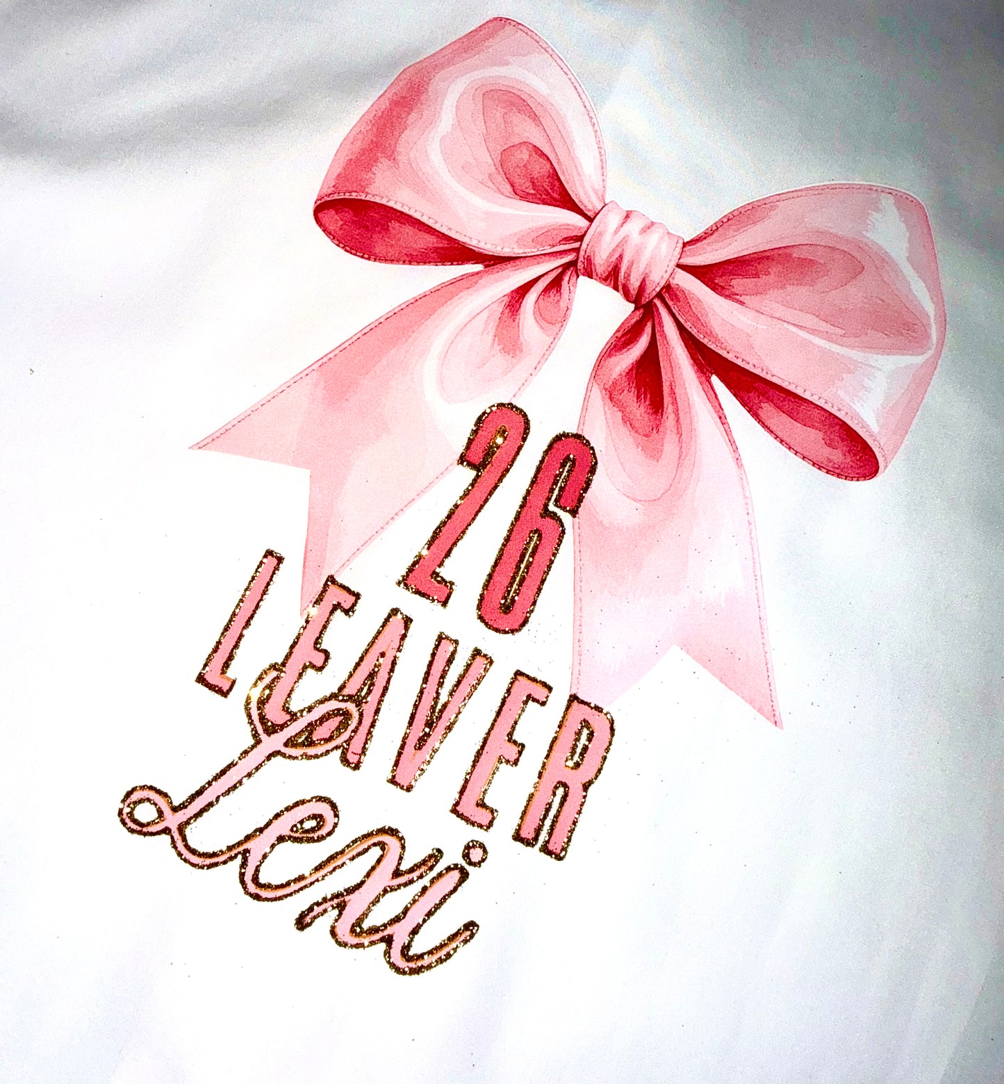 Personalised School Leavers Shirt - Bow Beautiful