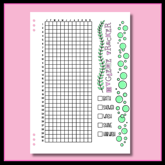 Hygiene Tracker - Single Page