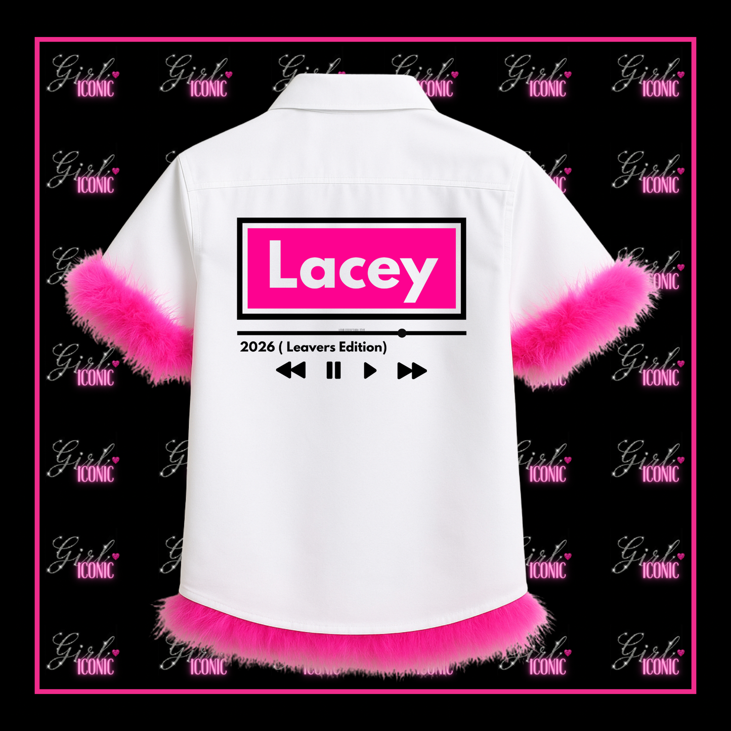 Personalised Unisex School Leavers Shirt - Music Playlist