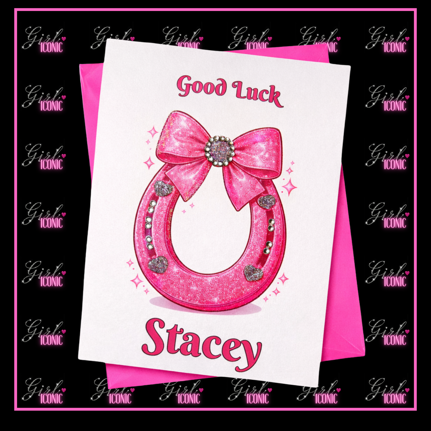 Lucky Horseshoe School Leavers Card