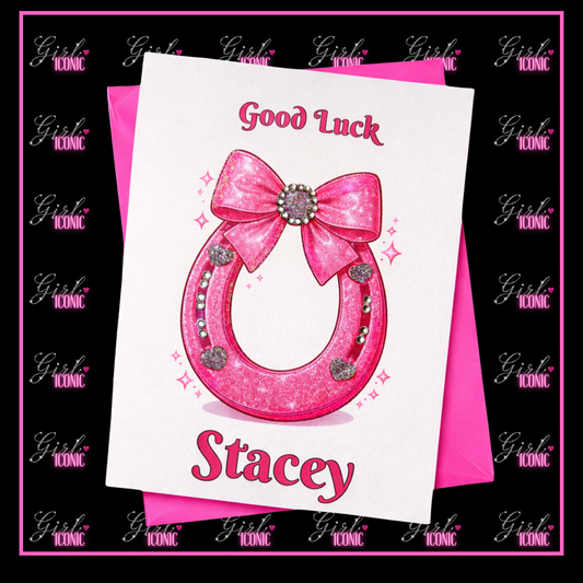 Lucky Horseshoe School Leavers Card