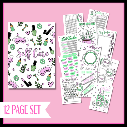 Self Care Journal Page Set - Full Bundle