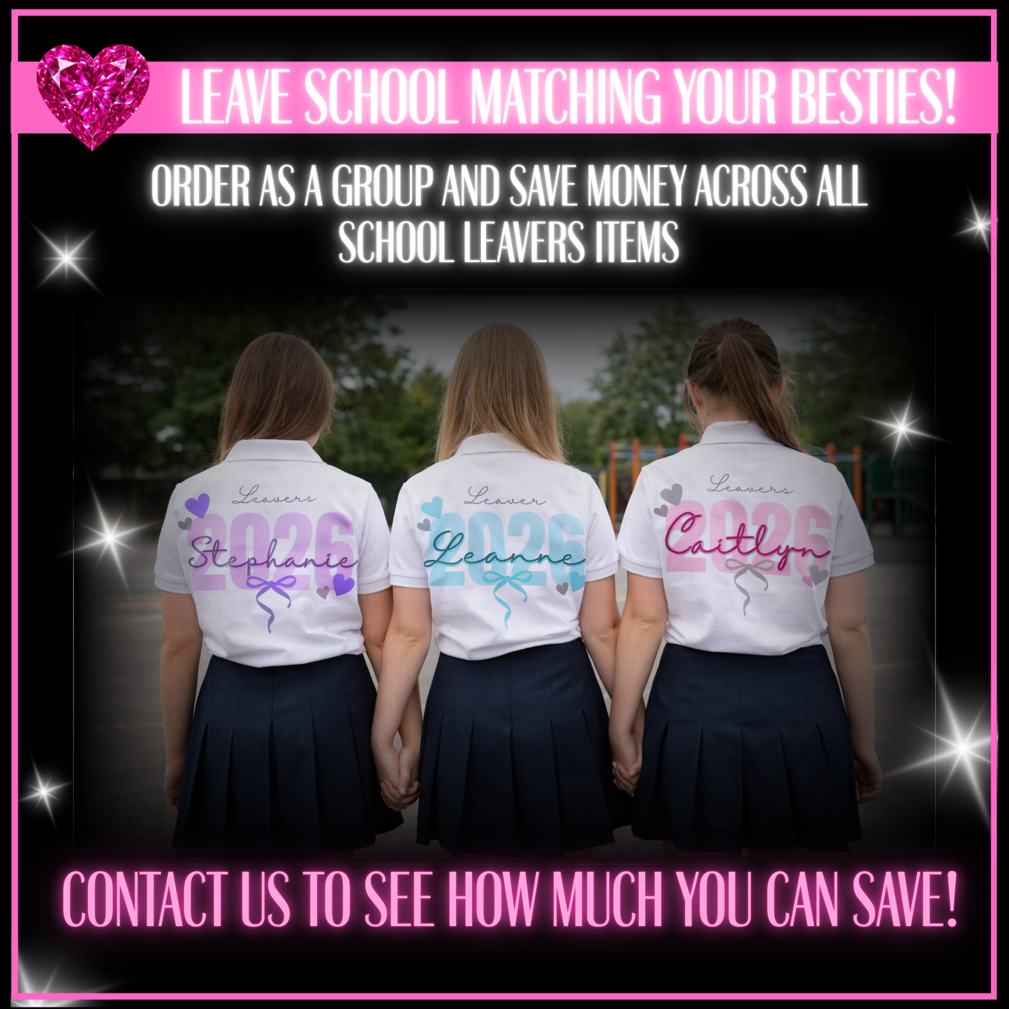 Personalised School Leavers Shirt - Wild Cherry