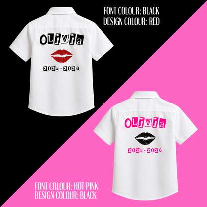 Personalised School Leavers Shirt - Burn Girls