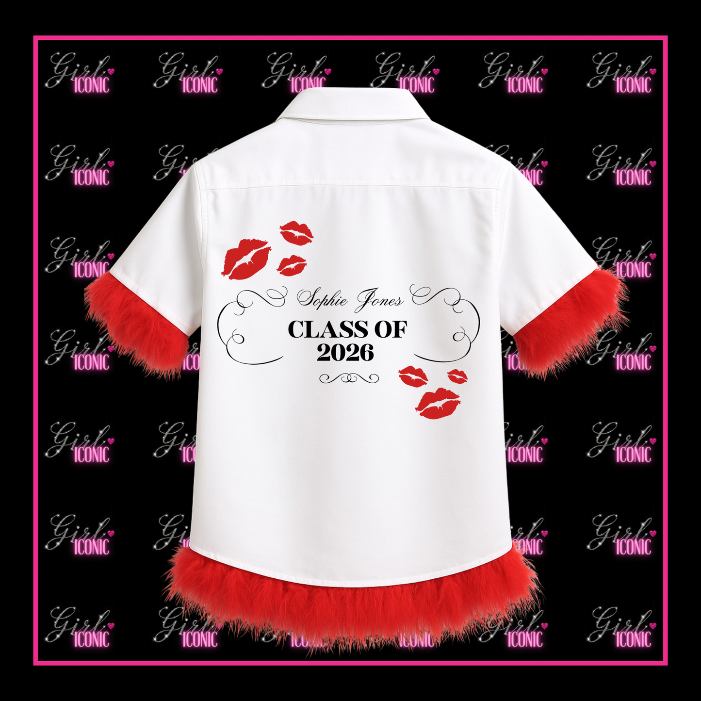 Personalised School Leavers Shirt - Sabrina Kiss