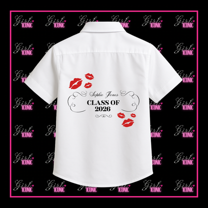 Personalised School Leavers Shirt - Sabrina Kiss
