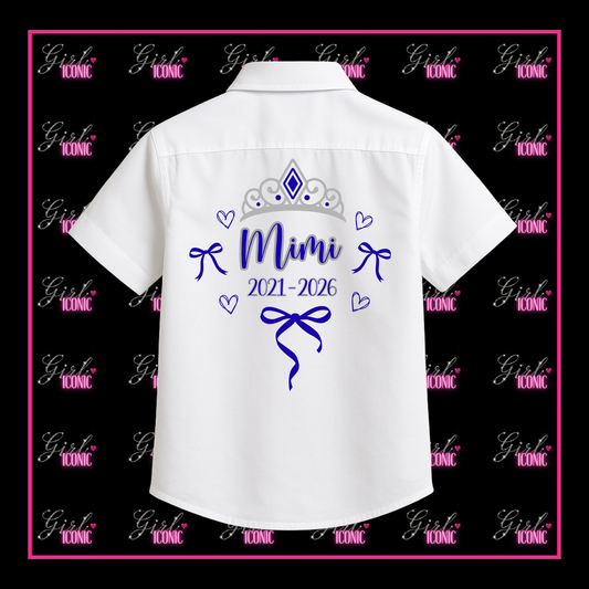 Personalised School Leavers Shirt - Bow Princess